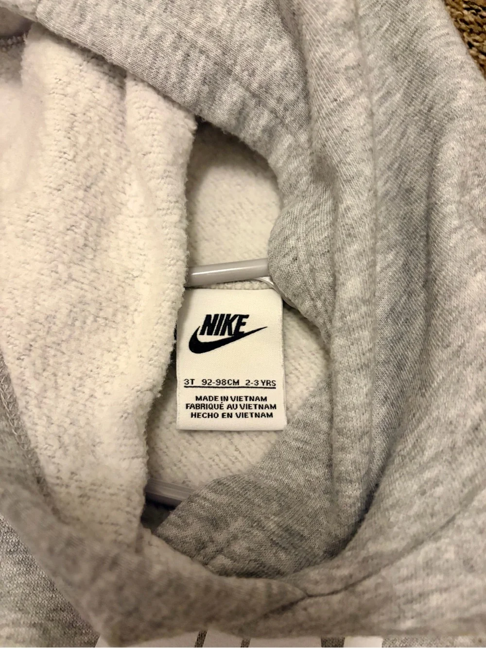 Nike Kids Grey Hoodie & Jogger Set with White Logo